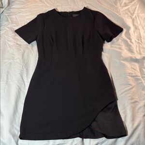 Topshop Black Short Sleeve Dress